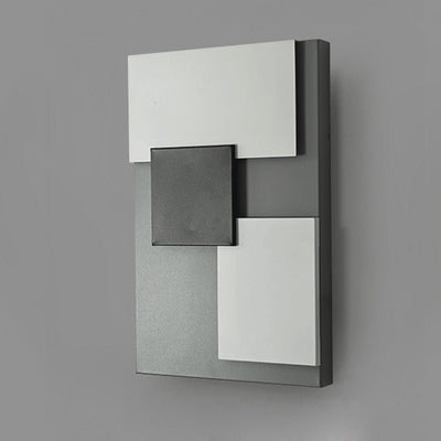 Abstract Wall Lamp – Modern Black White Geometry Fixture