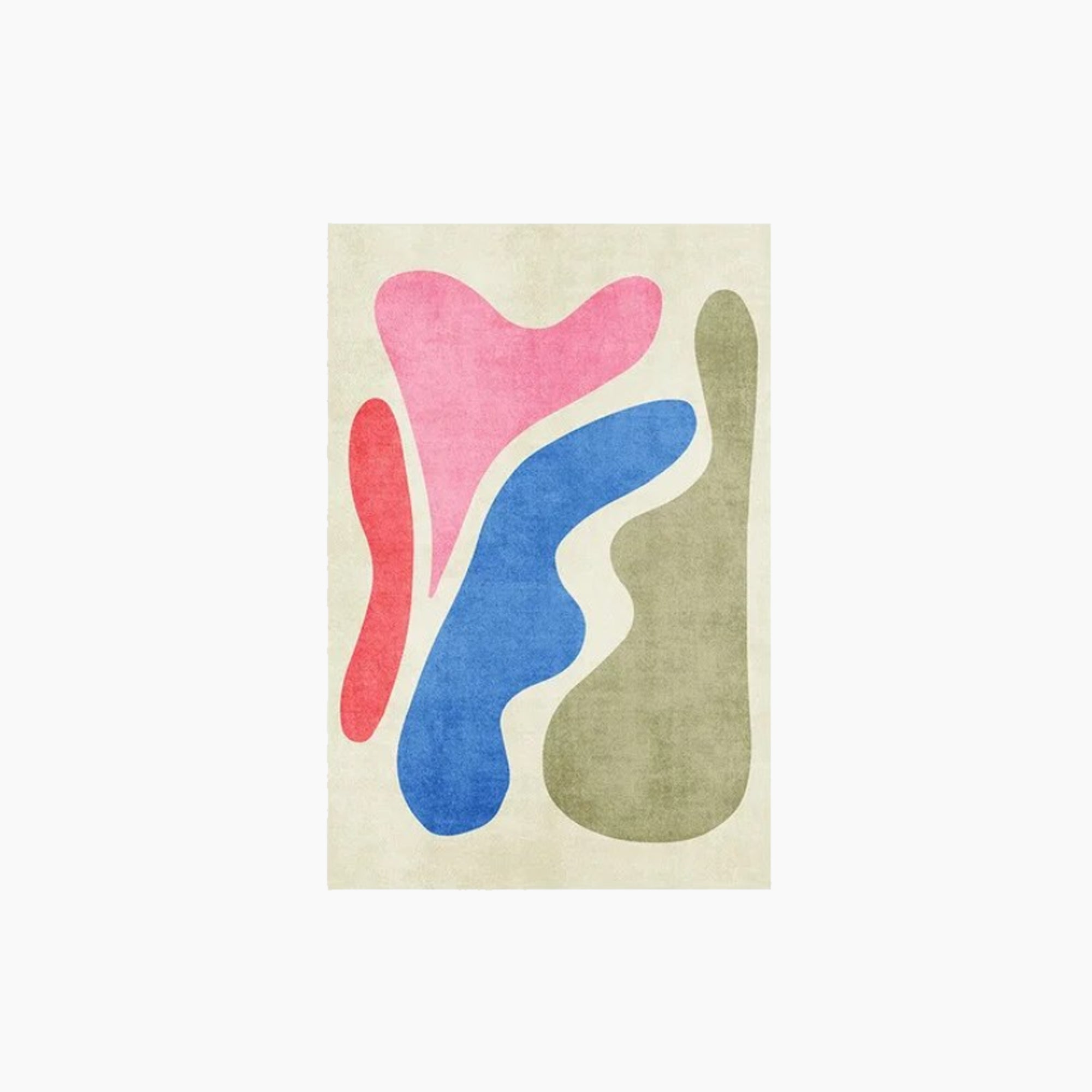 Abstract Art Carpet - Modern Area Rug, Vibrant Design