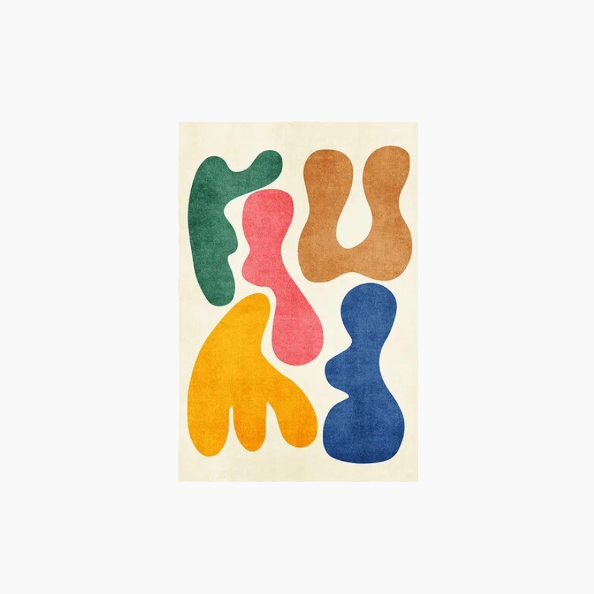 Abstract Art Carpet - Modern Area Rug, Vibrant Design