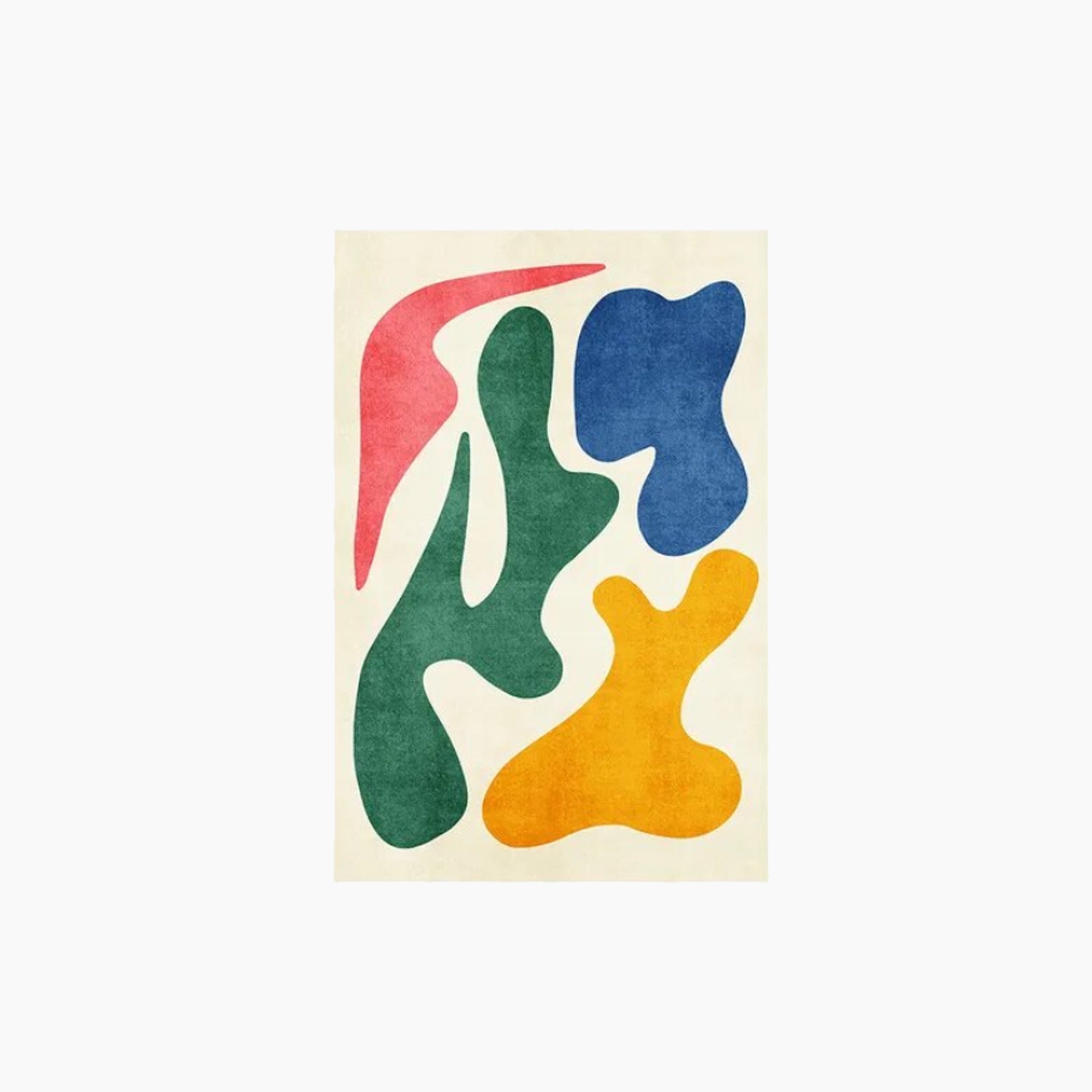 Abstract Art Carpet - Modern Area Rug, Vibrant Design