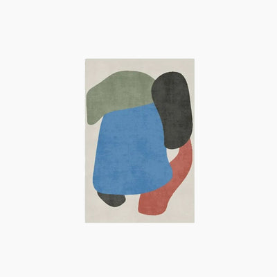 Abstract Art Carpet - Modern Area Rug, Vibrant Design