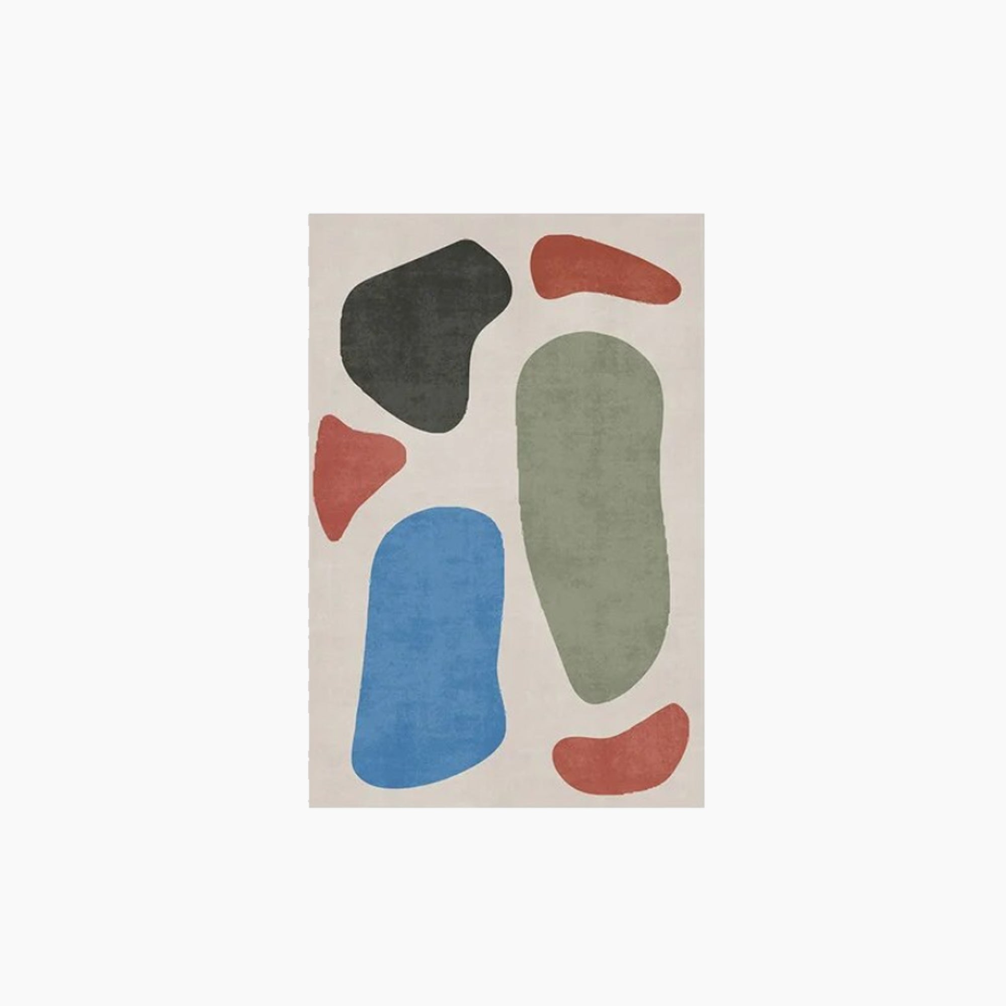 Abstract Art Carpet - Modern Area Rug, Vibrant Design
