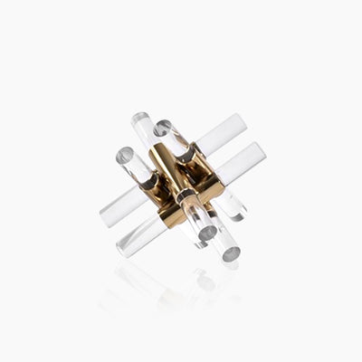 Geometric Cross Ornament – Sophisticated Shelf Decoration