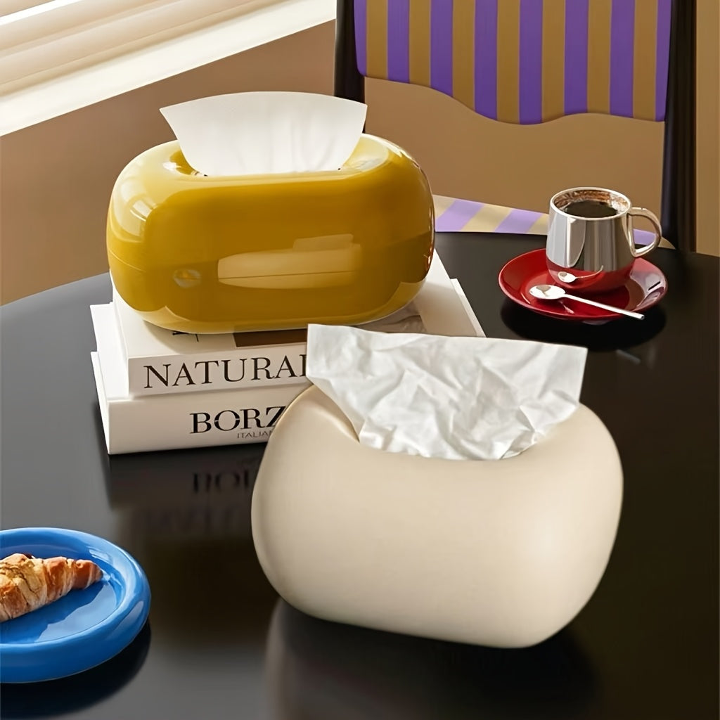 aesthetic porcelain tissue box for coffee table styling