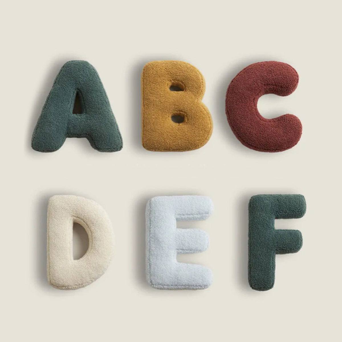 Alphabet Sofa Cushion - Colorful Cotton Pillow
