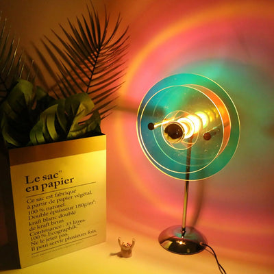 Bauhaus Table Lamp – Acrylic 3D Panel, Dimmable LED Light