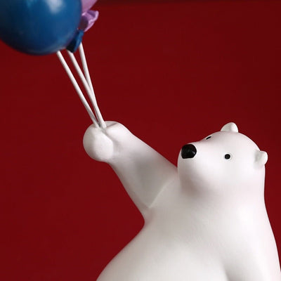 Balloon Bear Sculpture - Unique Shelf Decor Piece
