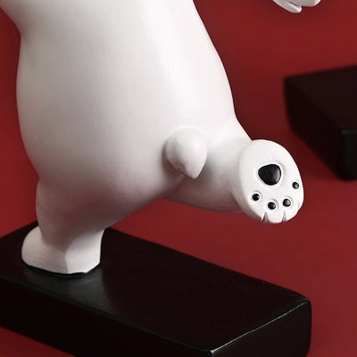 Balloon Bear Sculpture - Unique Shelf Decor Piece