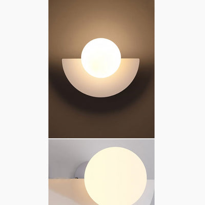 Nordic Glass Wall Lamp - Modern Ball Design LED Fixture