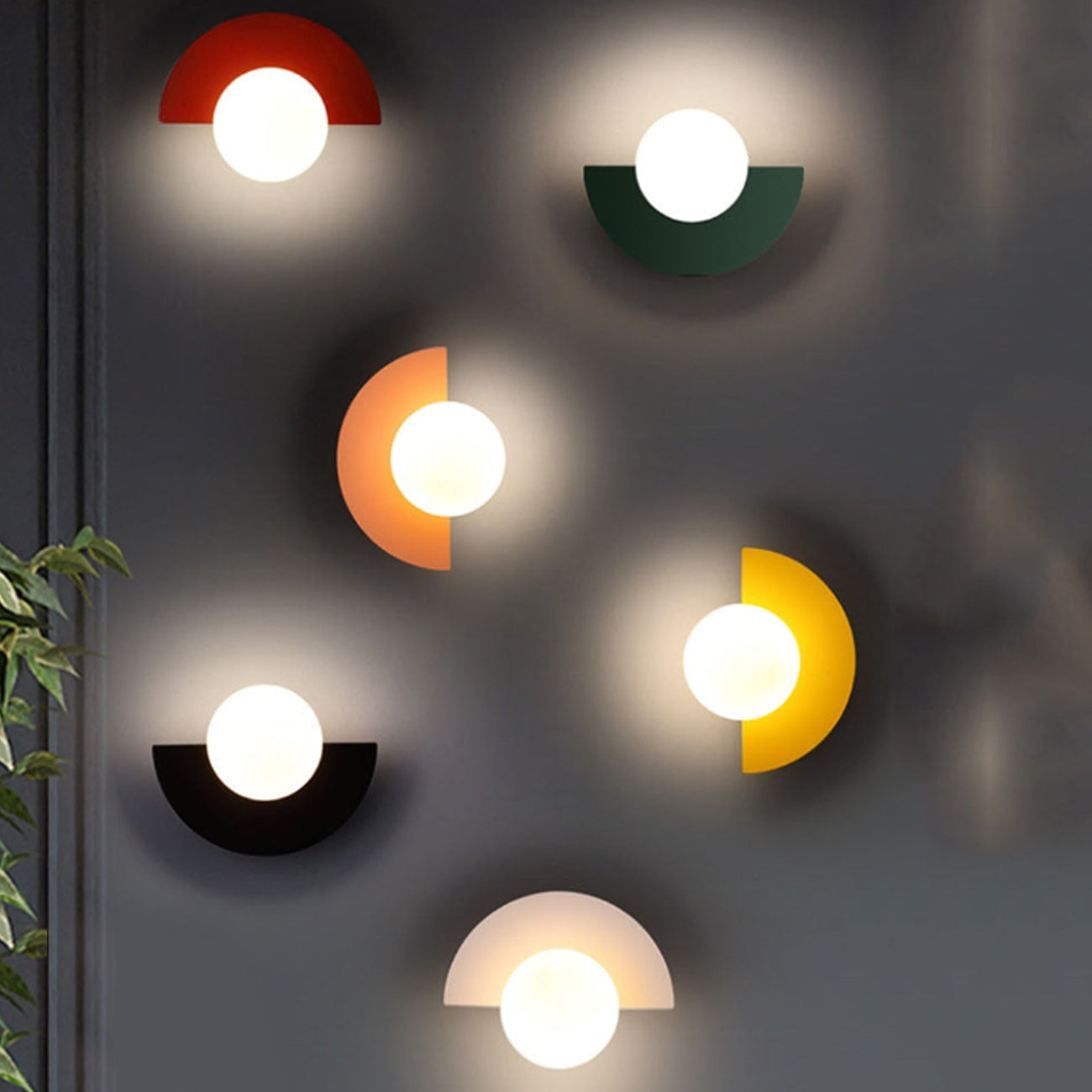 Nordic Glass Wall Lamp - Modern Ball Design LED Fixture