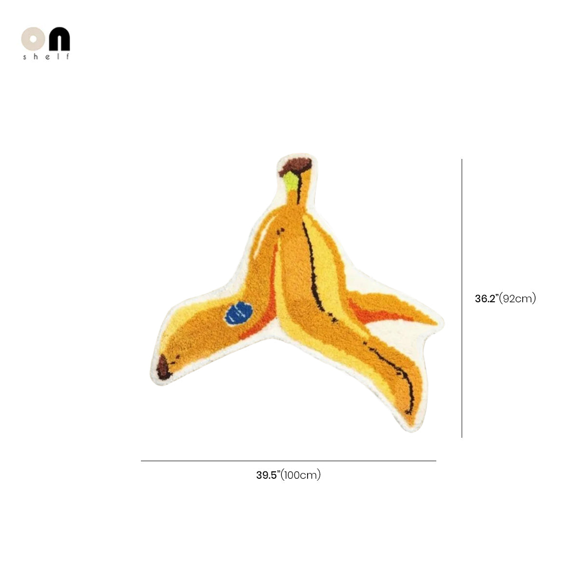 Banana Peel Rug - Anti Slip Playful Floor Mat