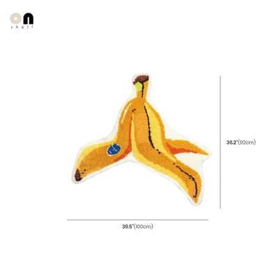 Banana Peel Rug - Anti Slip Playful Floor Mat