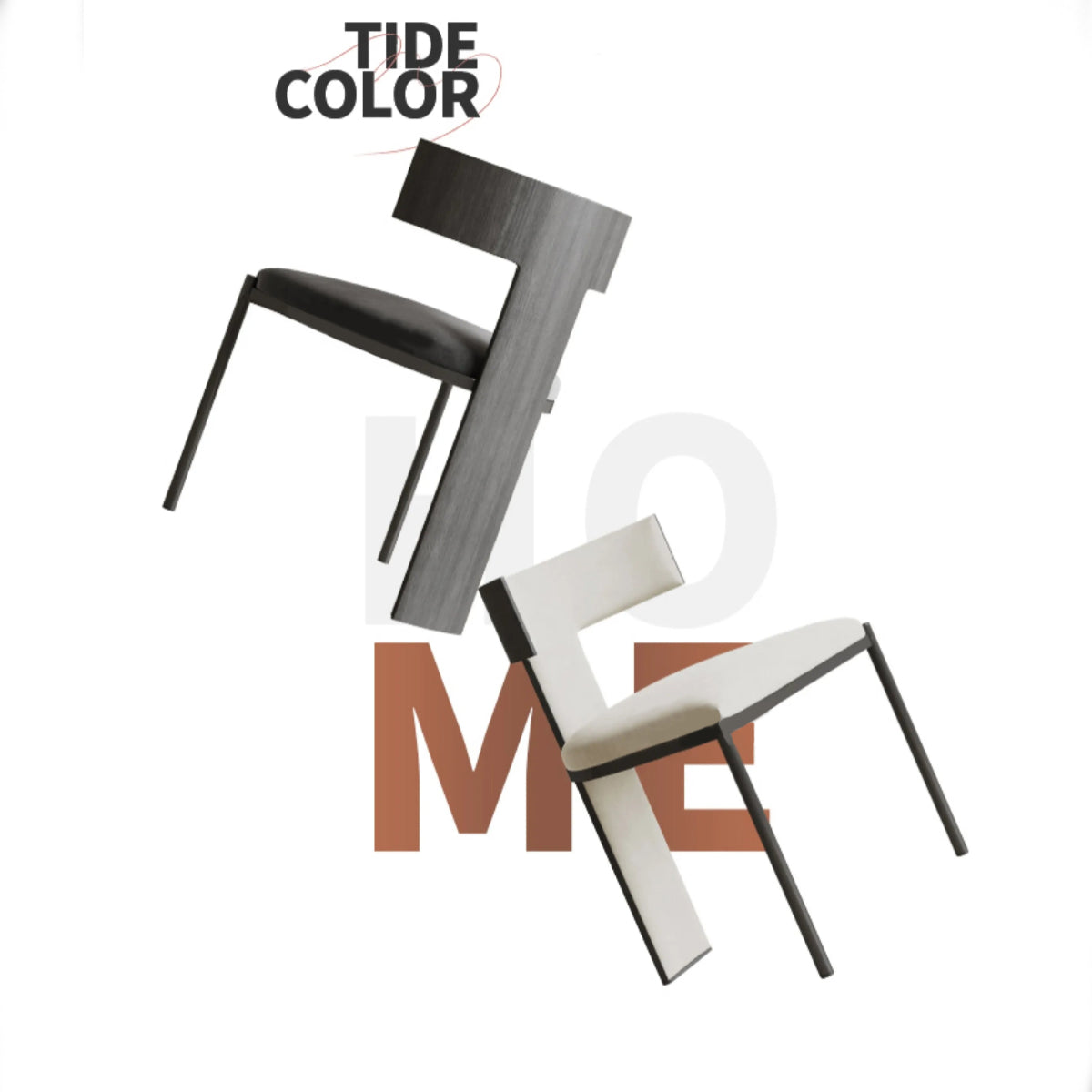 T Back Dining Chair - Modern Japandi Style Seat
