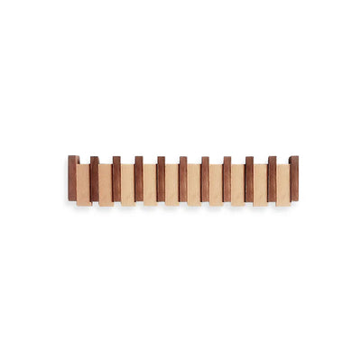 Foldable Wooden Hanger – Beech & Walnut Multi Tier Rack