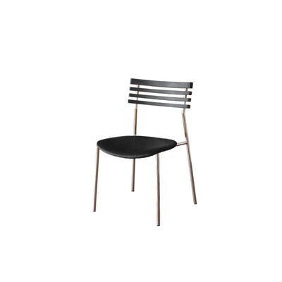 Mid Century Dining Chair - Sculpted Wood Backrest