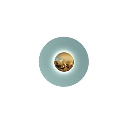 Chrome Wall Lamp - Minimalist UFO Shaped Light