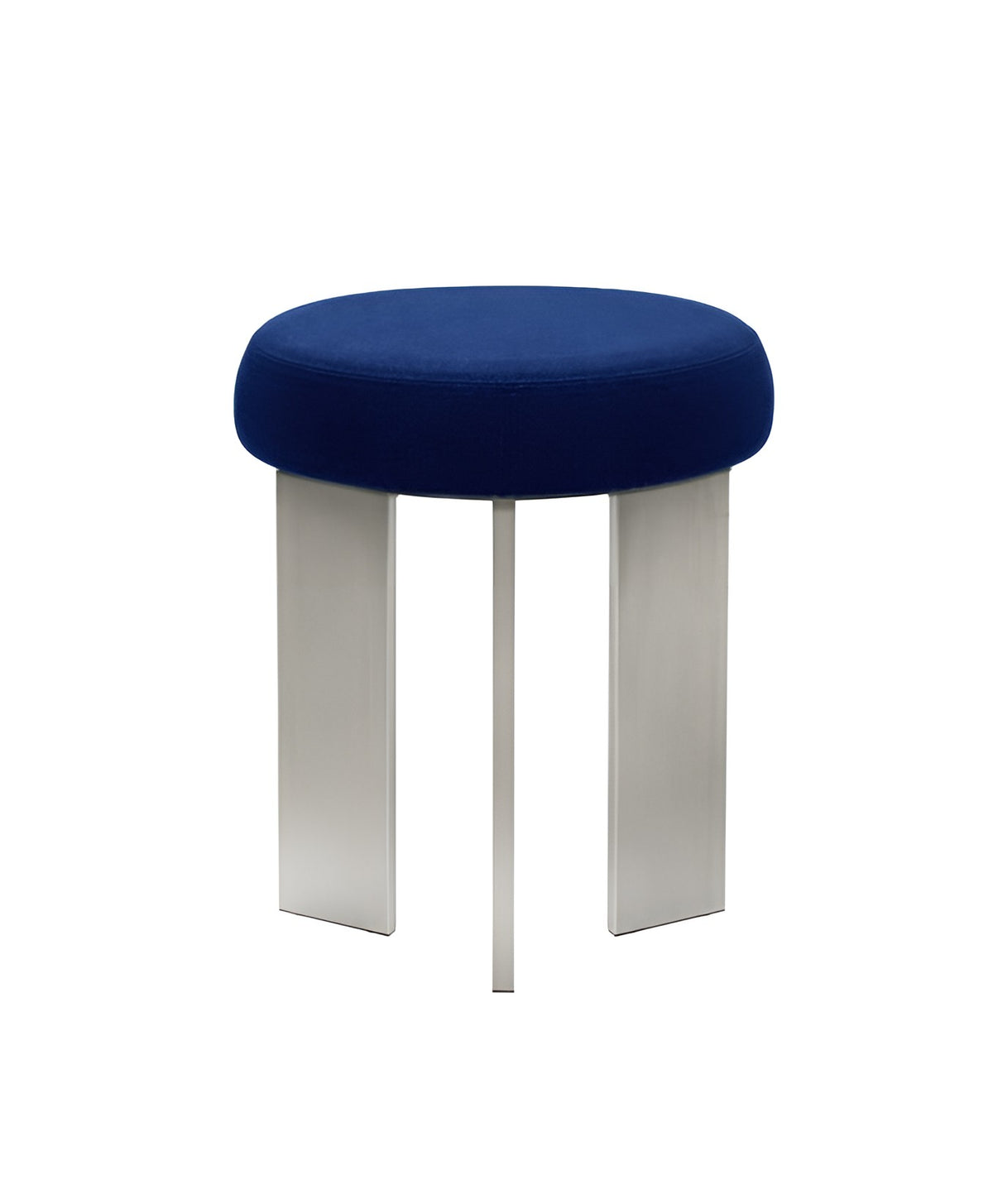 TRIO PERCH | Linen-Top Tripod Accent Stool