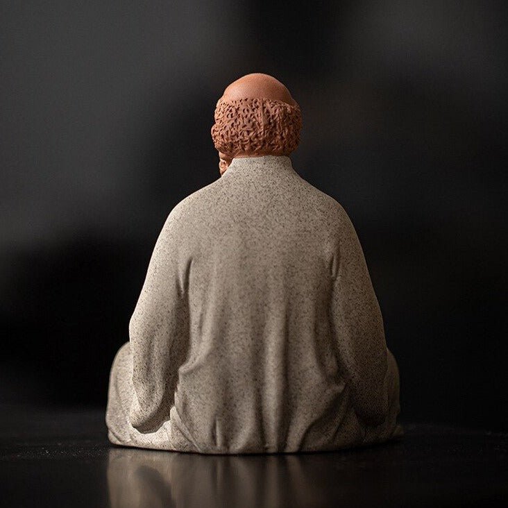 Bodhidharma Buddha Statue - Hand Crafted Ceramic Sculpture