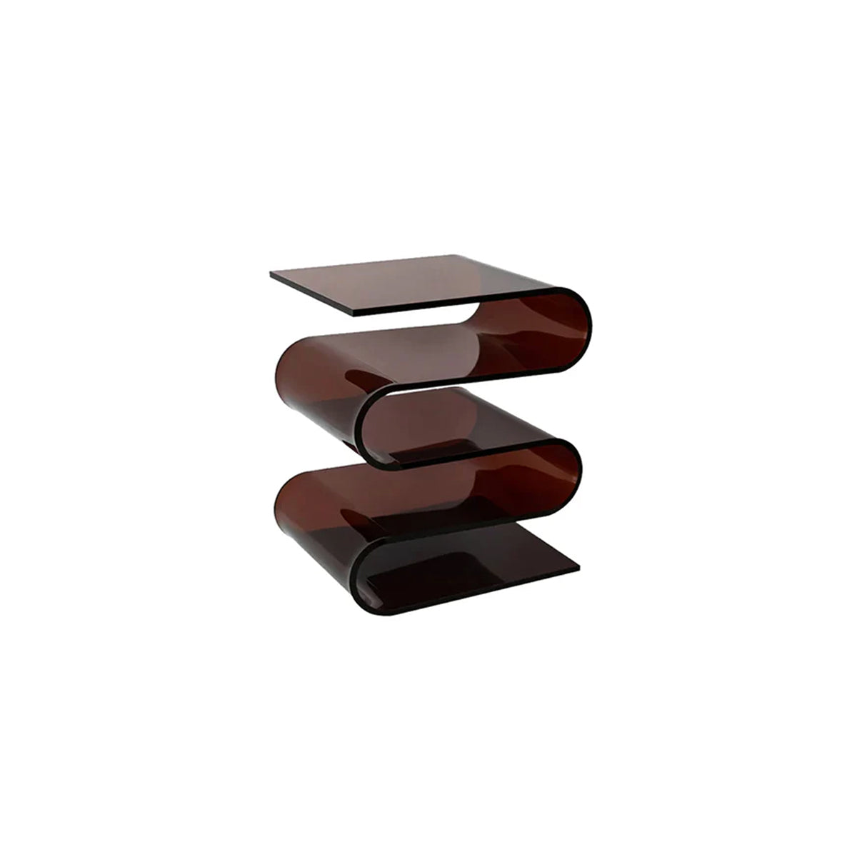 Acrylic Side Table – Modern Geometric Design