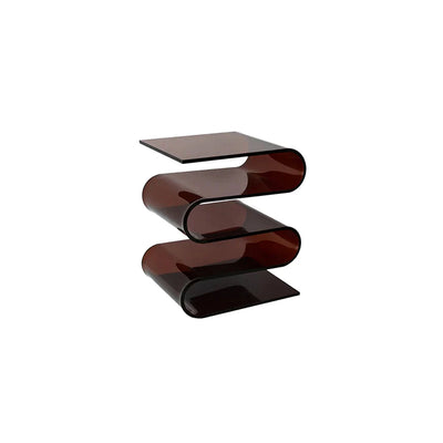 Acrylic Side Table – Modern Geometric Design