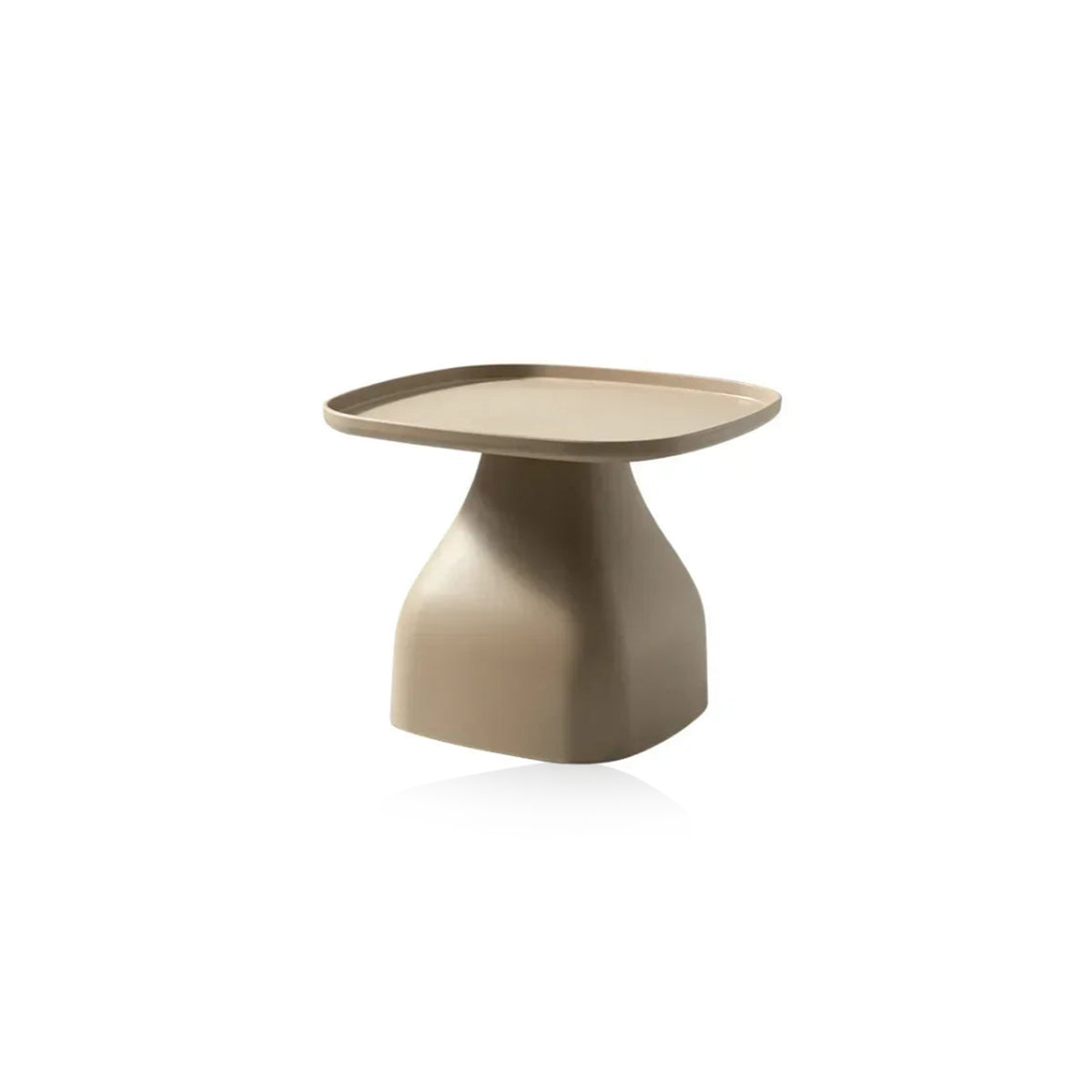 Minimalist Coffee Table - Round Corner Square Durable Plastic Side Table
