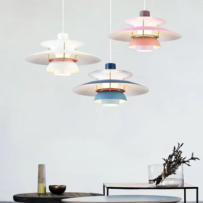 Color Umbrella Ceiling Fixture - Modern Scandinavian Lamp