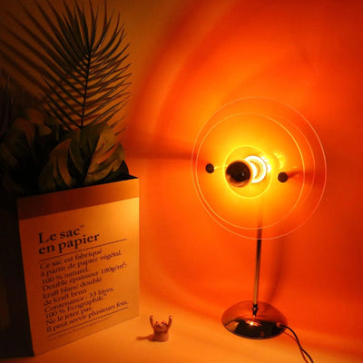 Bauhaus Table Lamp – Acrylic 3D Panel, Dimmable LED Light