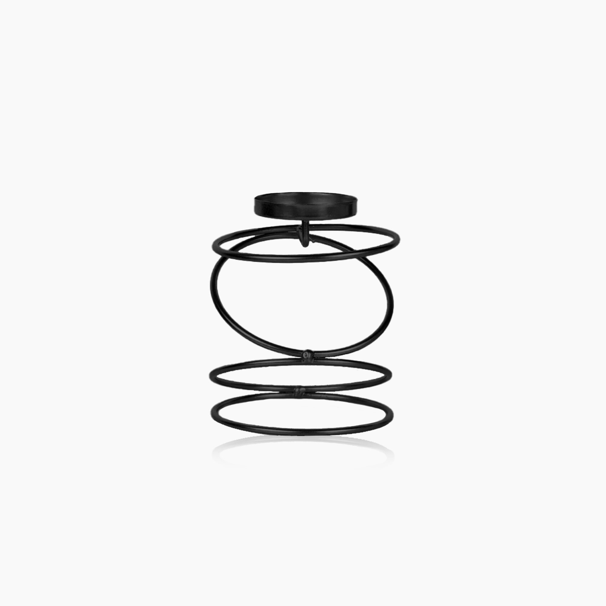 Coil Metal Candle Holders - Unique Spiral Candle Stands