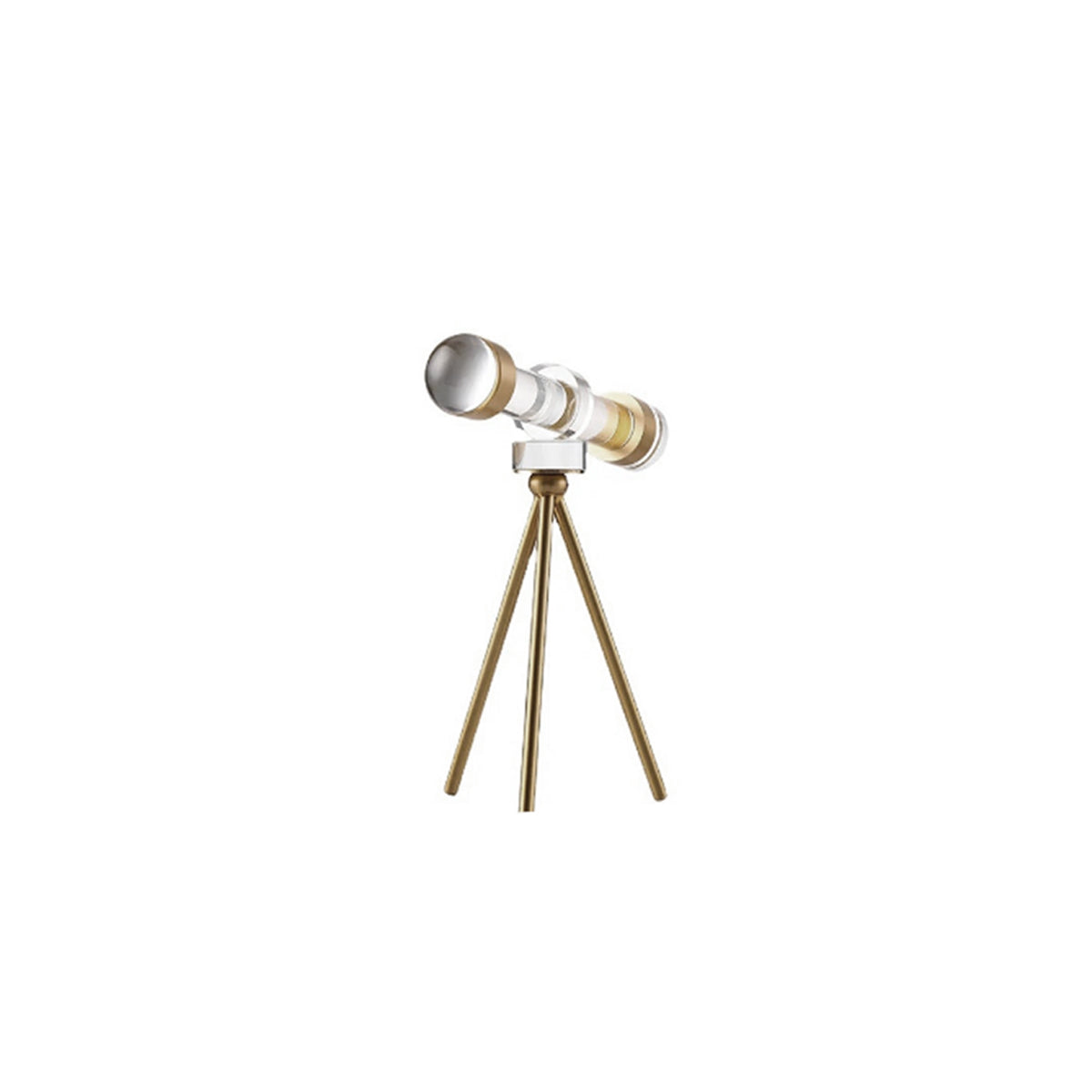 Gold Crystal Camera Sculpture – Handcrafted Tripod Decor