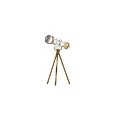 Gold Crystal Camera Sculpture – Handcrafted Tripod Decor
