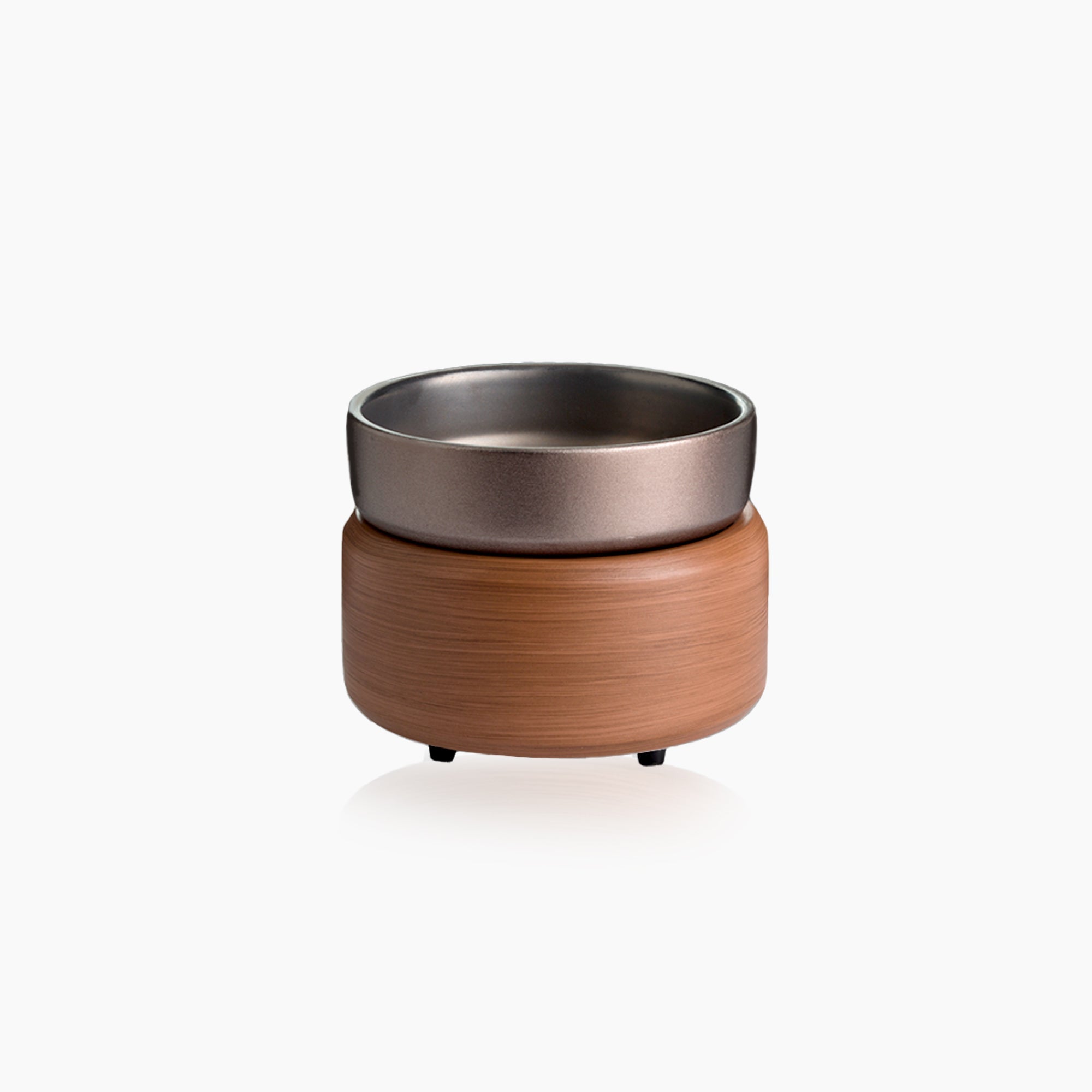 Walnut Candle Warmer | Fragrance Stand 2 in 1