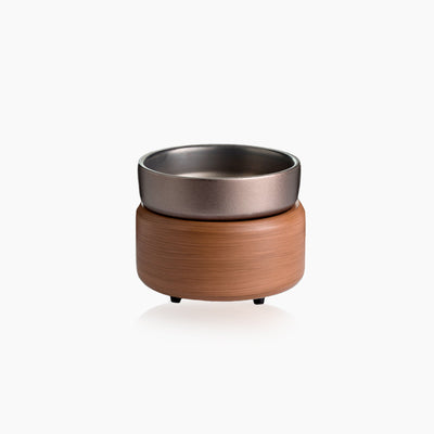 Walnut Candle Warmer | Fragrance Stand 2 in 1