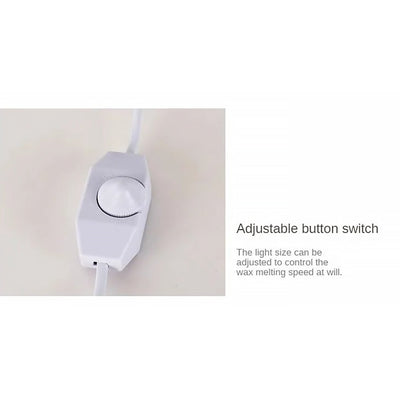 Dimmable Candle Warmer - Transparent Acrylic Lamp