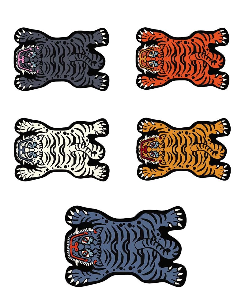 Cartoon Tiger Rug - Cute Animal Decor Mat