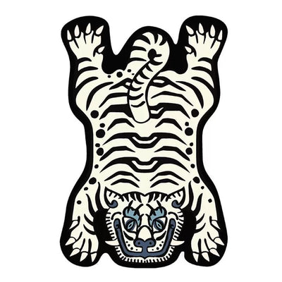 Cartoon Tiger Rug - Cute Animal Decor Mat