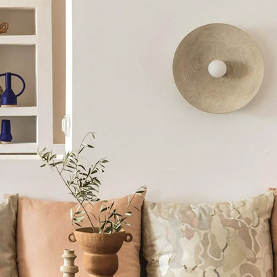 Retro Japanese Wall Lamp | Sophisticated Circle Fixture