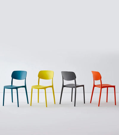 Nordic ABS Dining Chair - Minimalist Plastic Seat