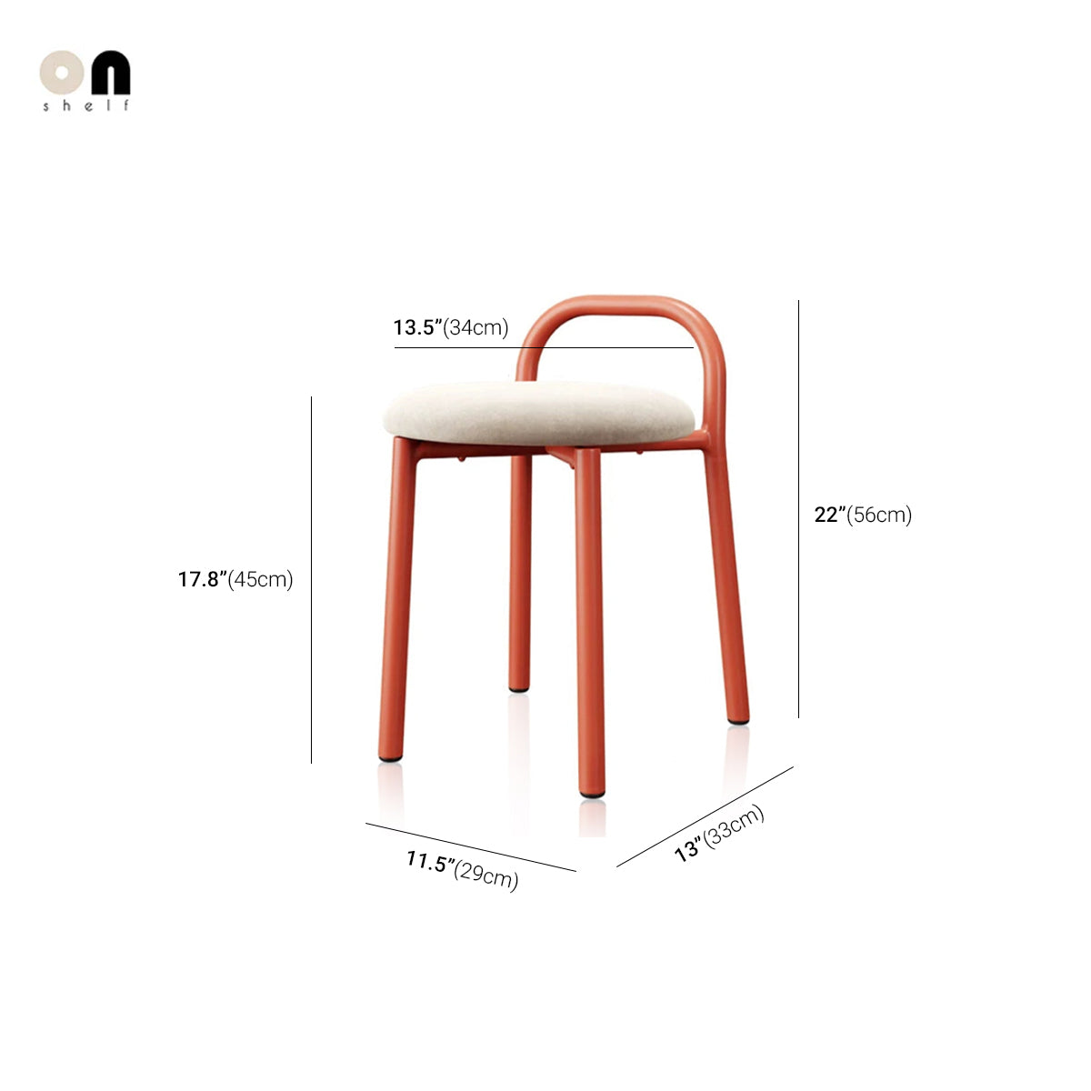 Mid-Century Modern Chair - Green Minimalist Metal Dining Seat