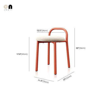 Mid-Century Modern Chair - Green Minimalist Metal Dining Seat