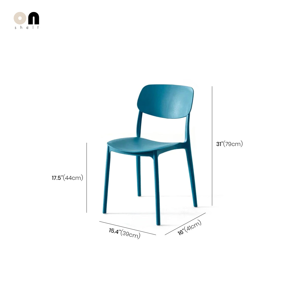 Nordic ABS Dining Chair - Minimalist Plastic Seat