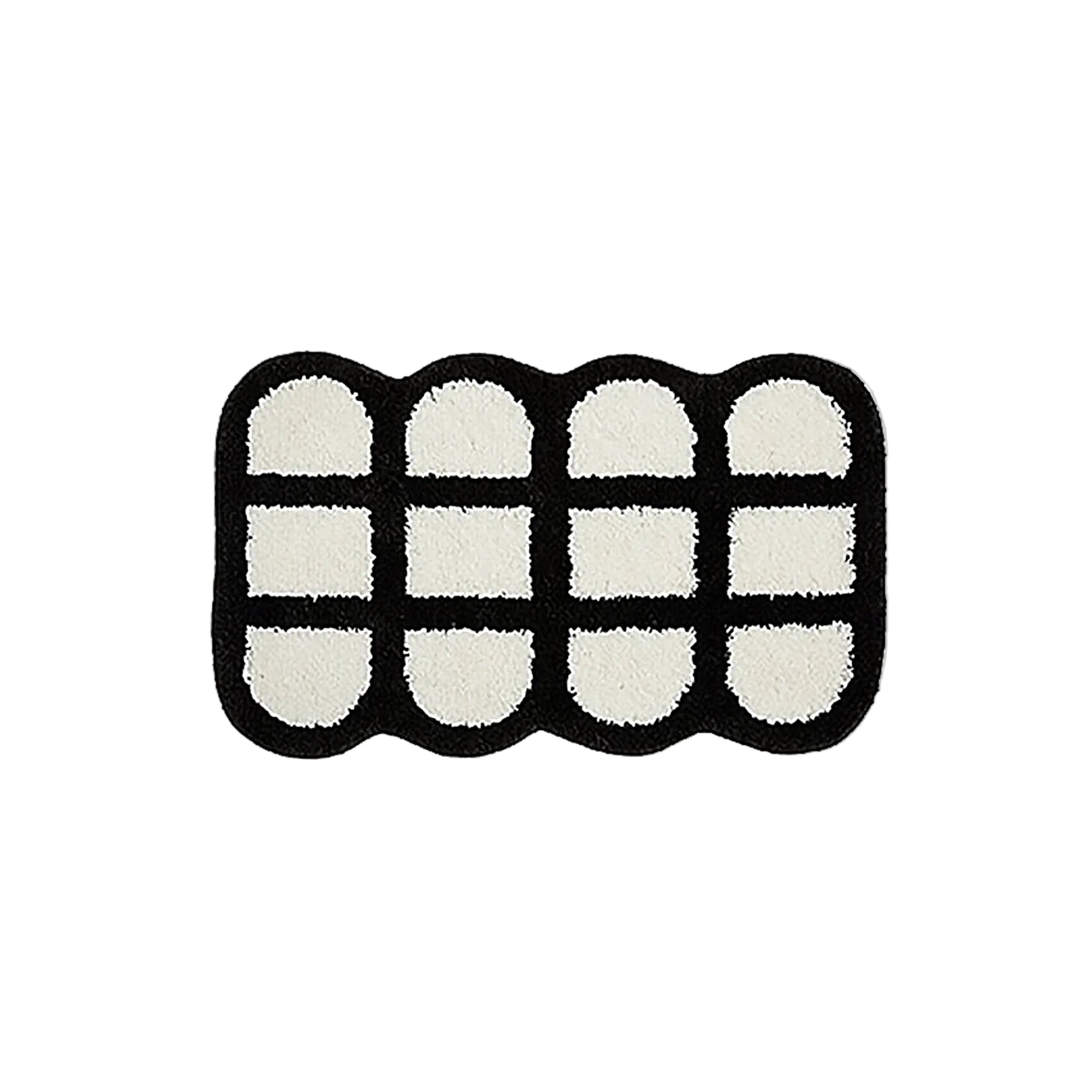 Checker Grid Bath Mat - Contemporary Bathroom Accessory