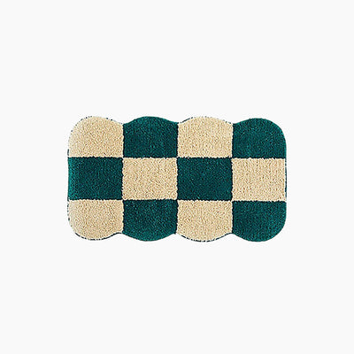 Checker Grid Bath Mat - Contemporary Bathroom Accessory