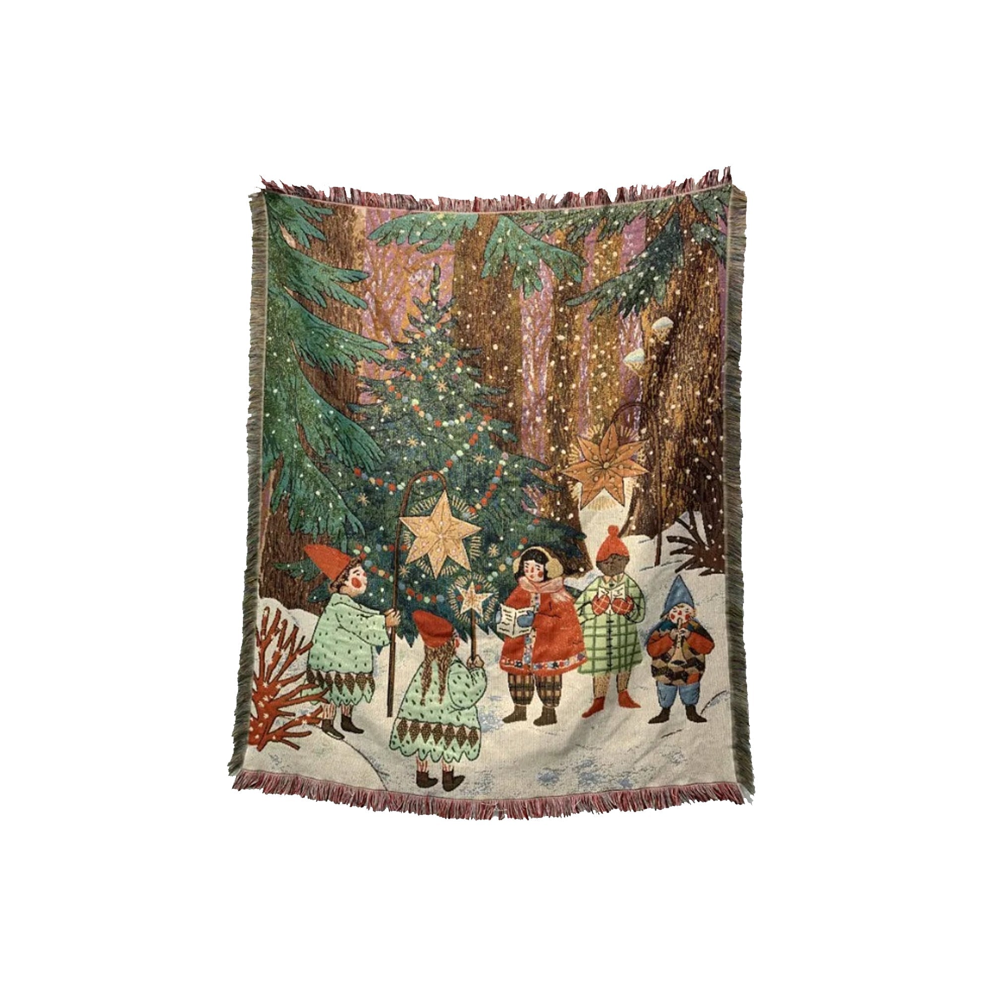 Christmas Throw Blanket - Soft Cozy Holiday Fleece