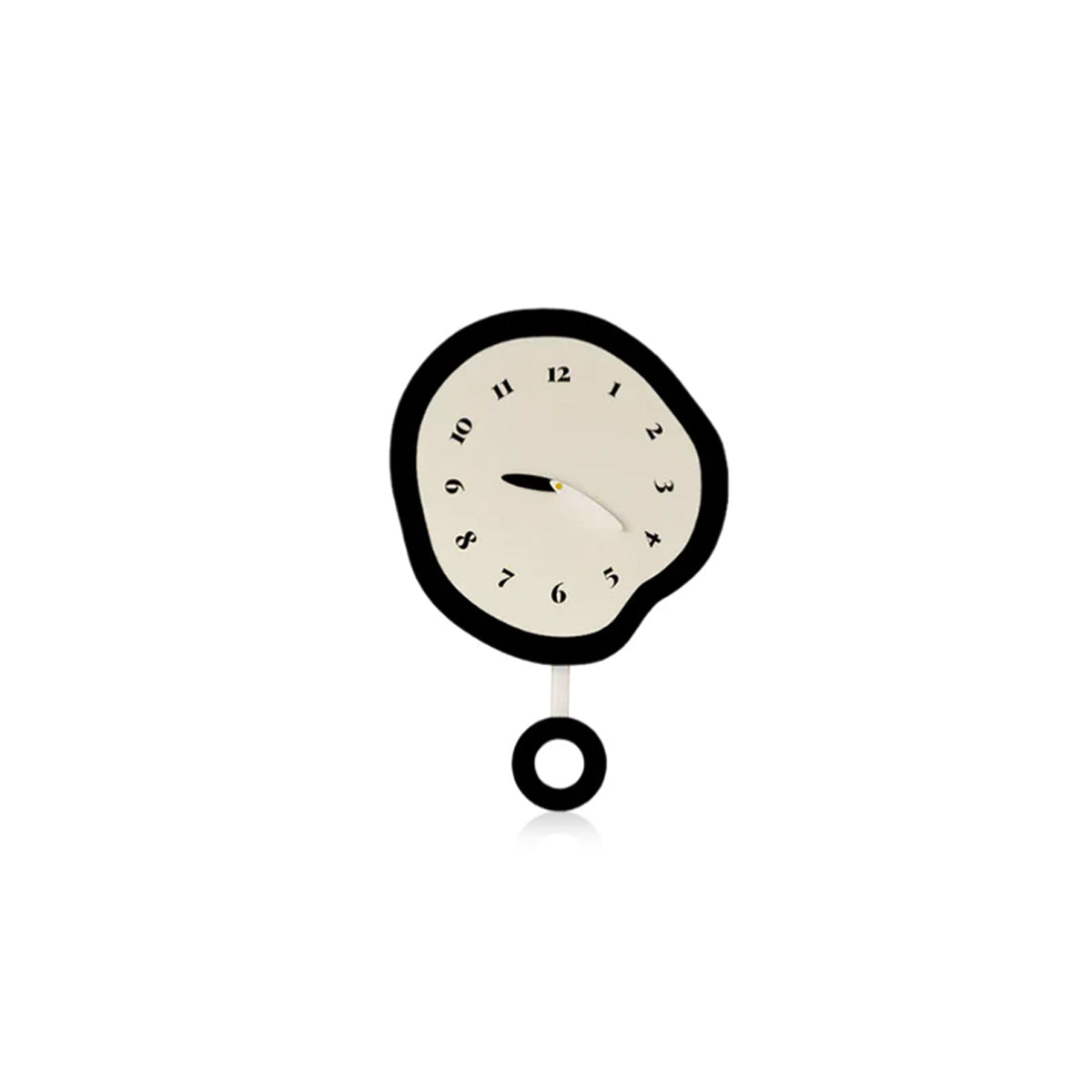 Abstract Wall Clock - Silent Pendulum Quartz Timepiece
