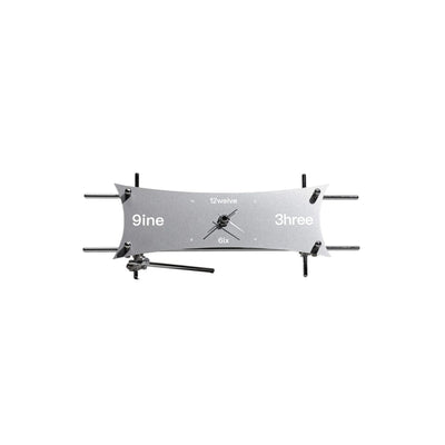Optical Aluminum Clock - Modern Table Timepiece