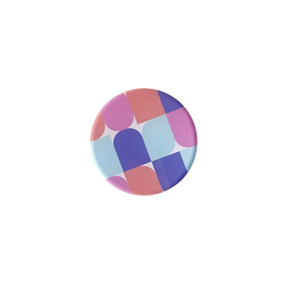 Bauhaus Color Coaster | Modern Acrylic Round Table Accent