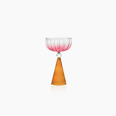 Colorful Cocktail Glass - Cone Shaped Borosilicate Drinkware