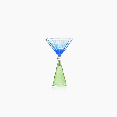 Colorful Cocktail Glass - Cone Shaped Borosilicate Drinkware