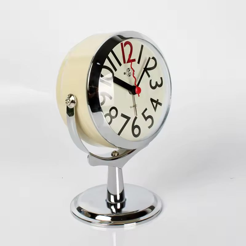 compact decorative clock for nightstand