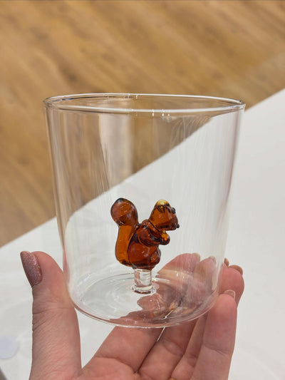 cute transparent coffee glass